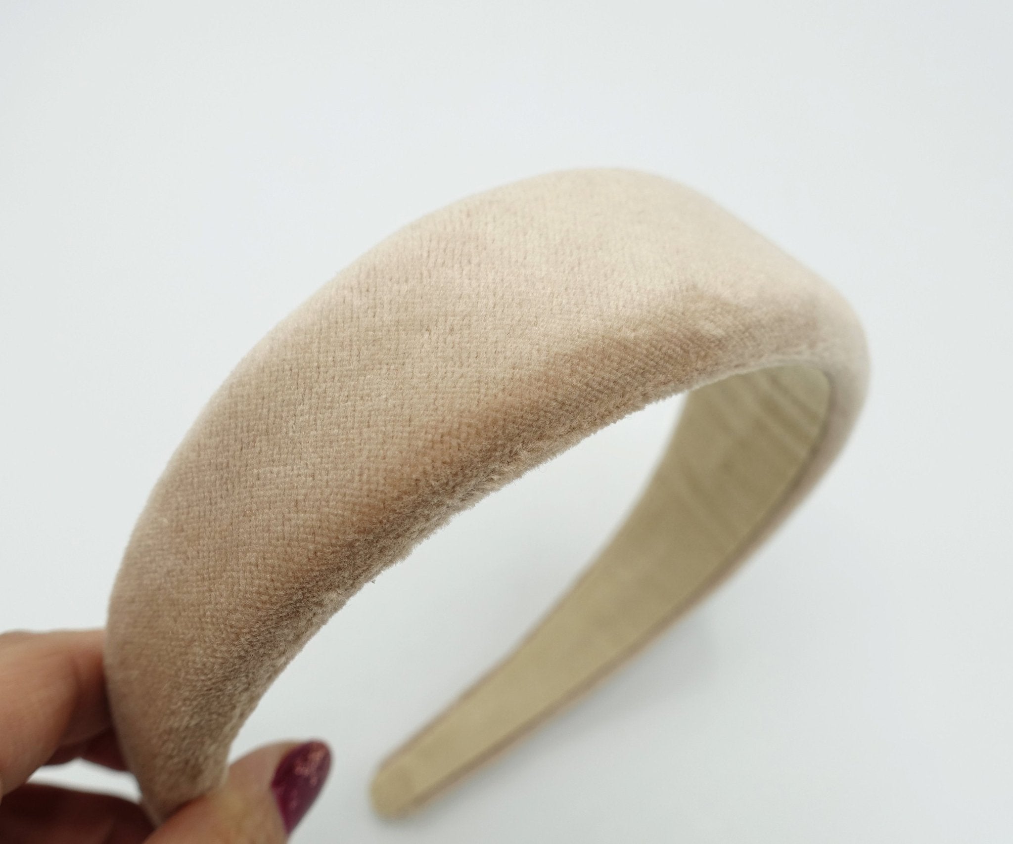VeryShine cotton velvet headband padded hairband Fall Winter hair accessory for women