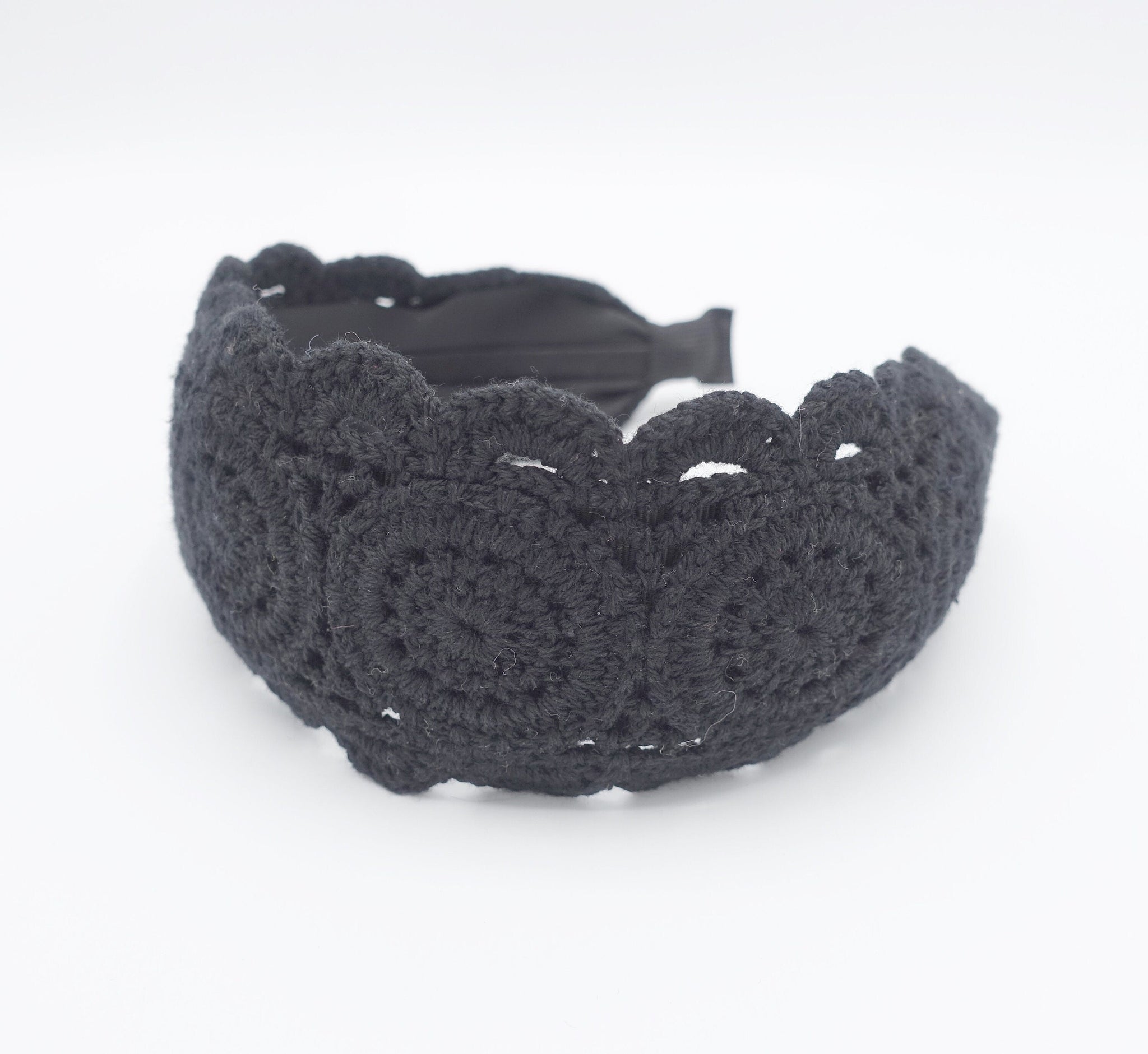 VeryShine crochet circle pattern headband for women