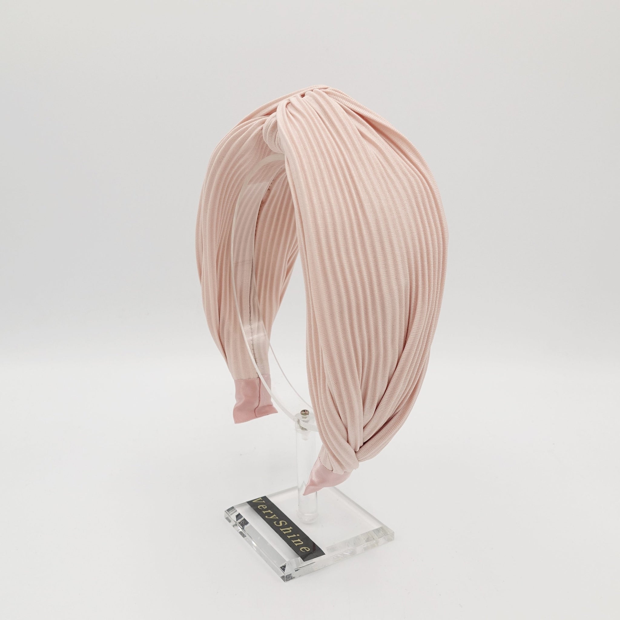 VeryShine cross pleated headband double layered hairband pleats hair accessory for women