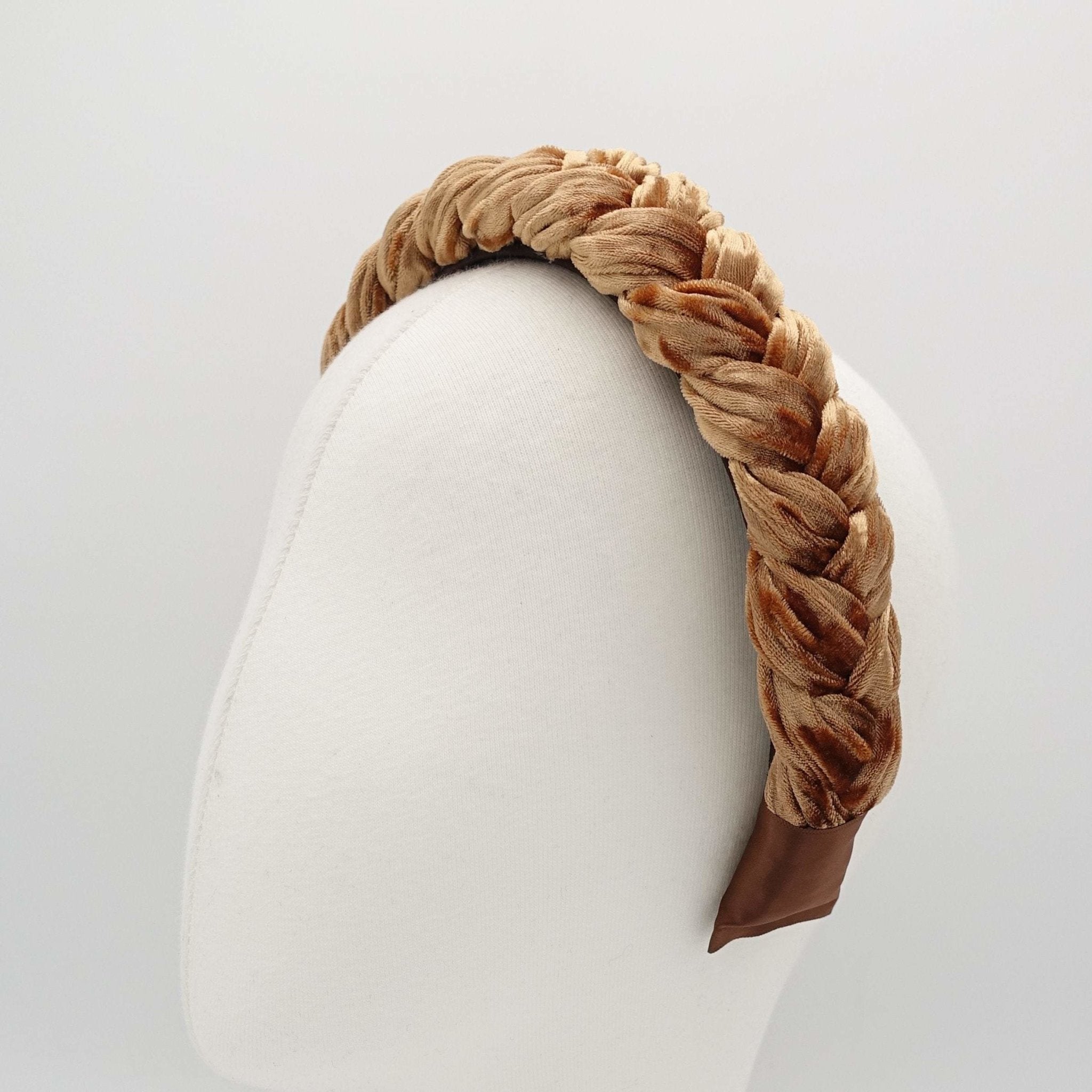 VeryShine crushed velvet braided headband womens headband -standard version