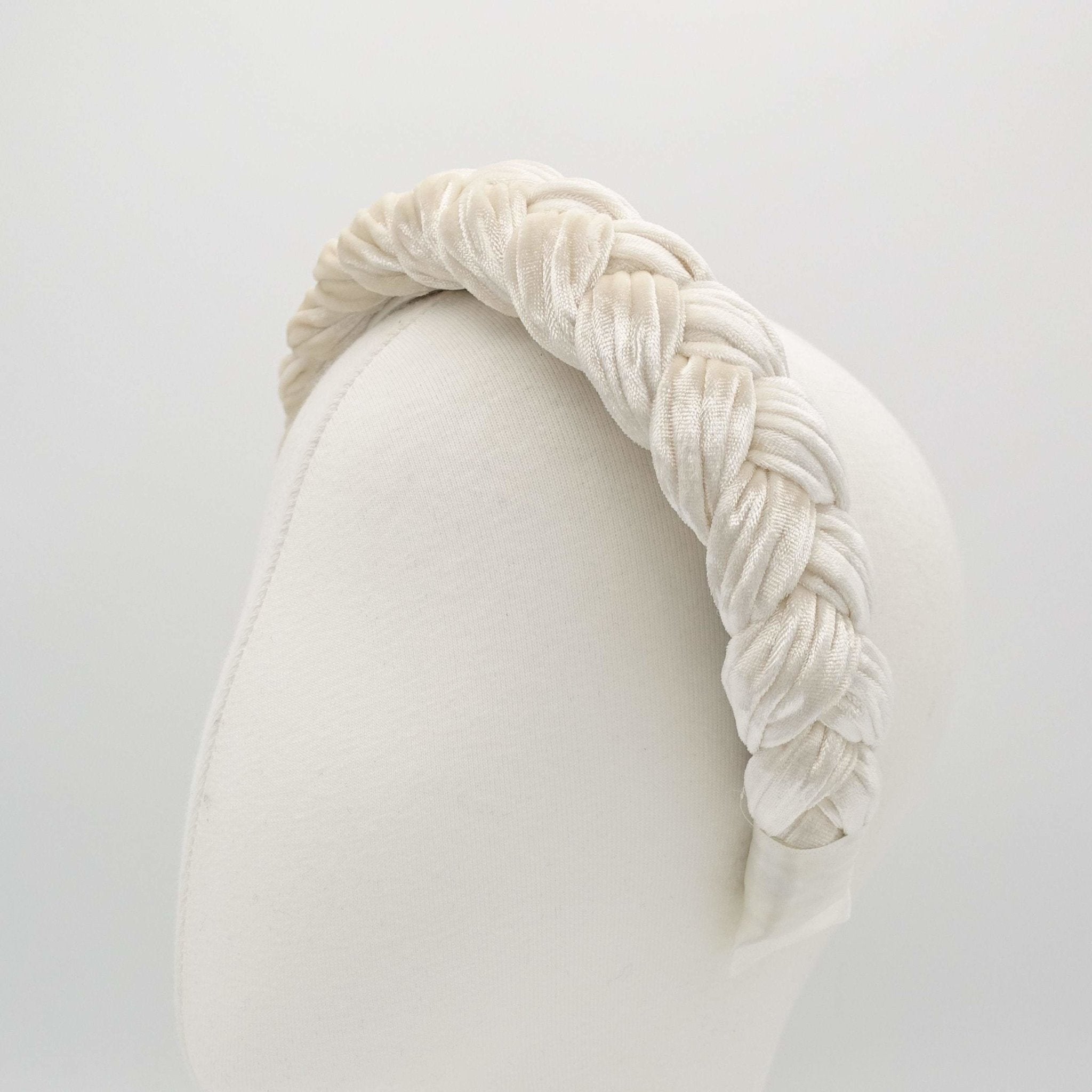VeryShine crushed velvet braided headband womens headband -standard version