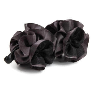 VeryShine Dark Gray pansy flower banana hair clip women flower hair accessories