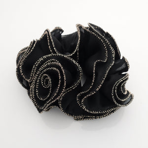 VeryShine dazzling edge chiffon ruffle flower scrunchies pretty hair scrunchie for woman