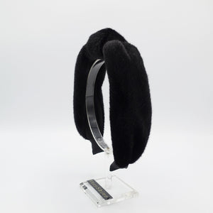 VeryShine fabric fur top knot headband Autumn Winter hairband shop for women