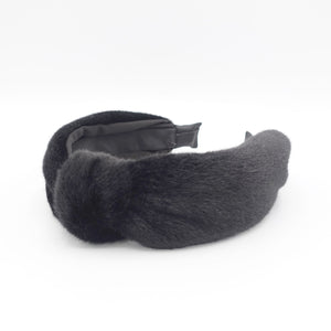 VeryShine fabric fur top knot headband Autumn Winter hairband shop for women