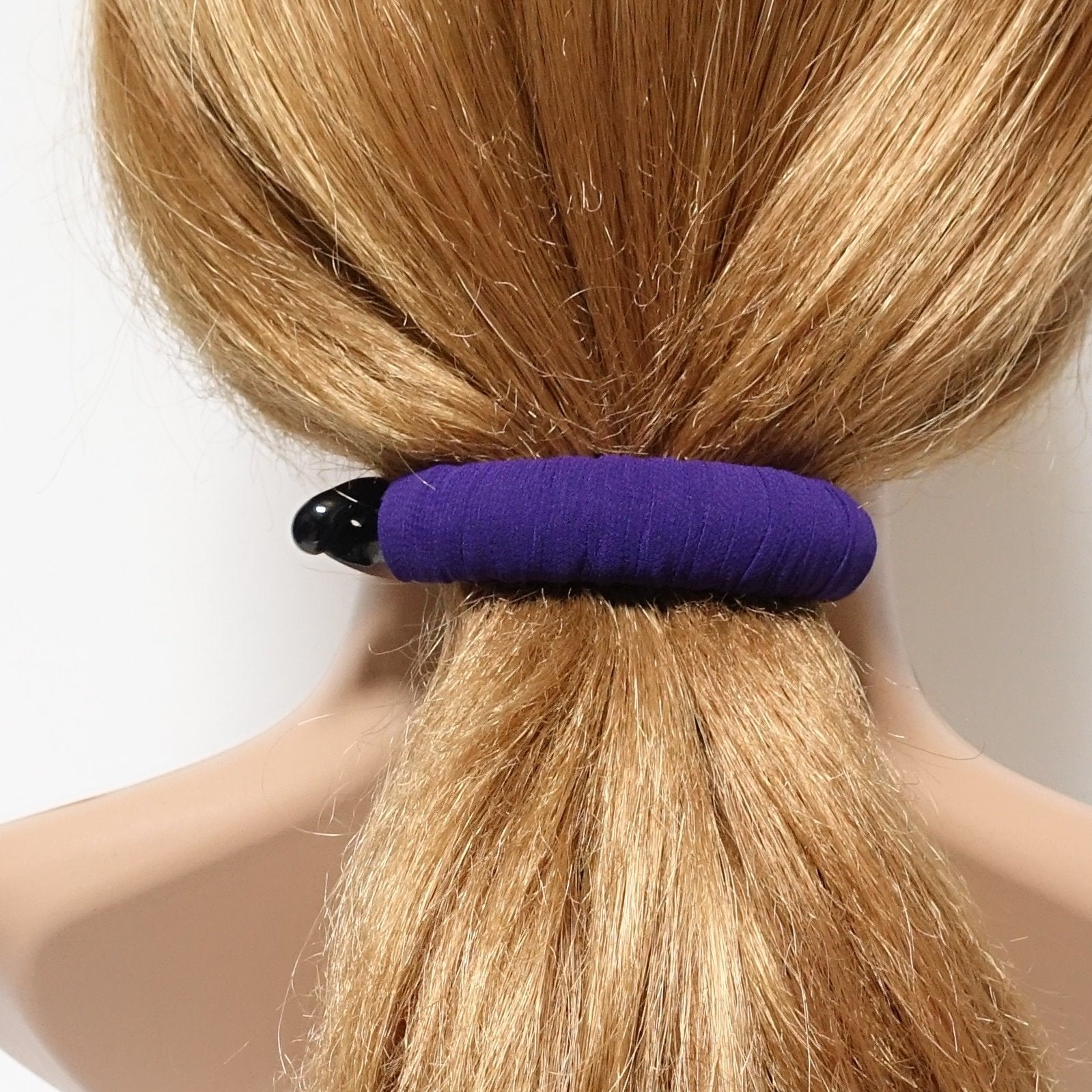 VeryShine fabric wrapped half moon hair claw basic woman hair accessory