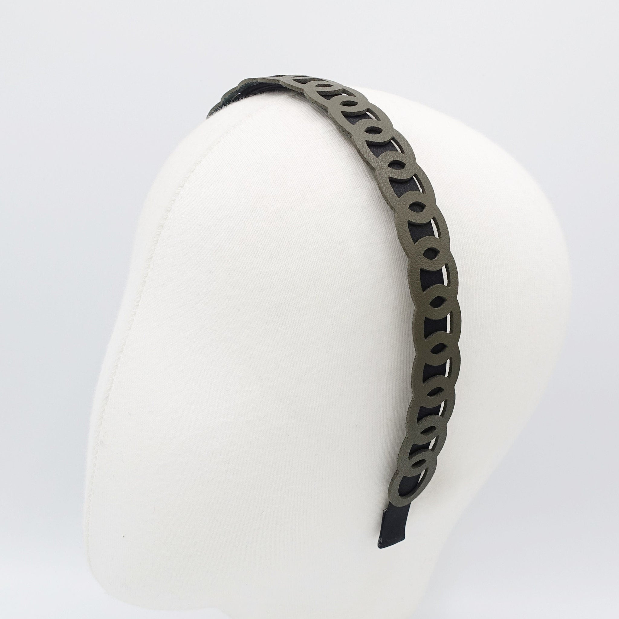 VeryShine faux leather chain headband