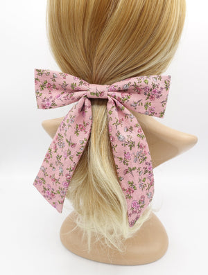 VeryShine floral cotton hair bow for women