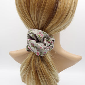 VeryShine floral cotton scrunchies hair elastic accessory for women