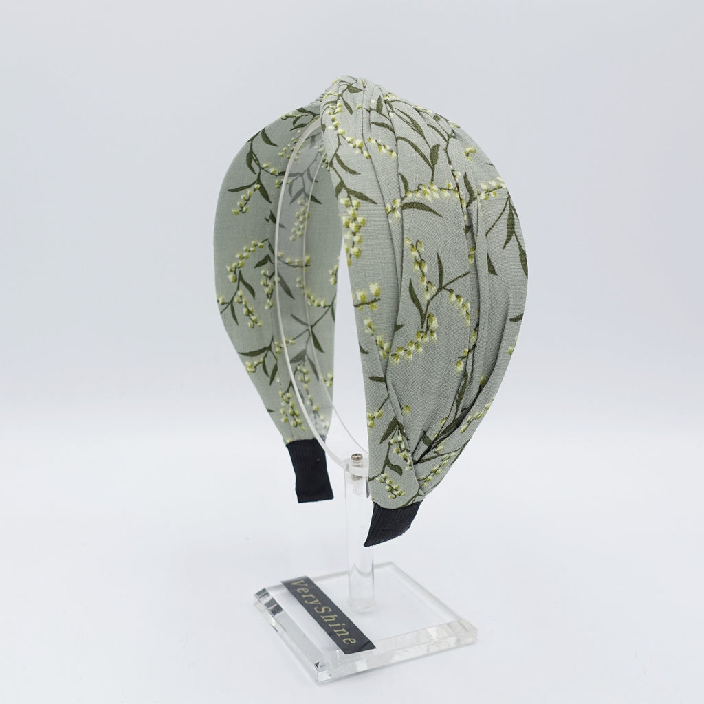 VeryShine floral headband twist hairband plant print hair accessory for women