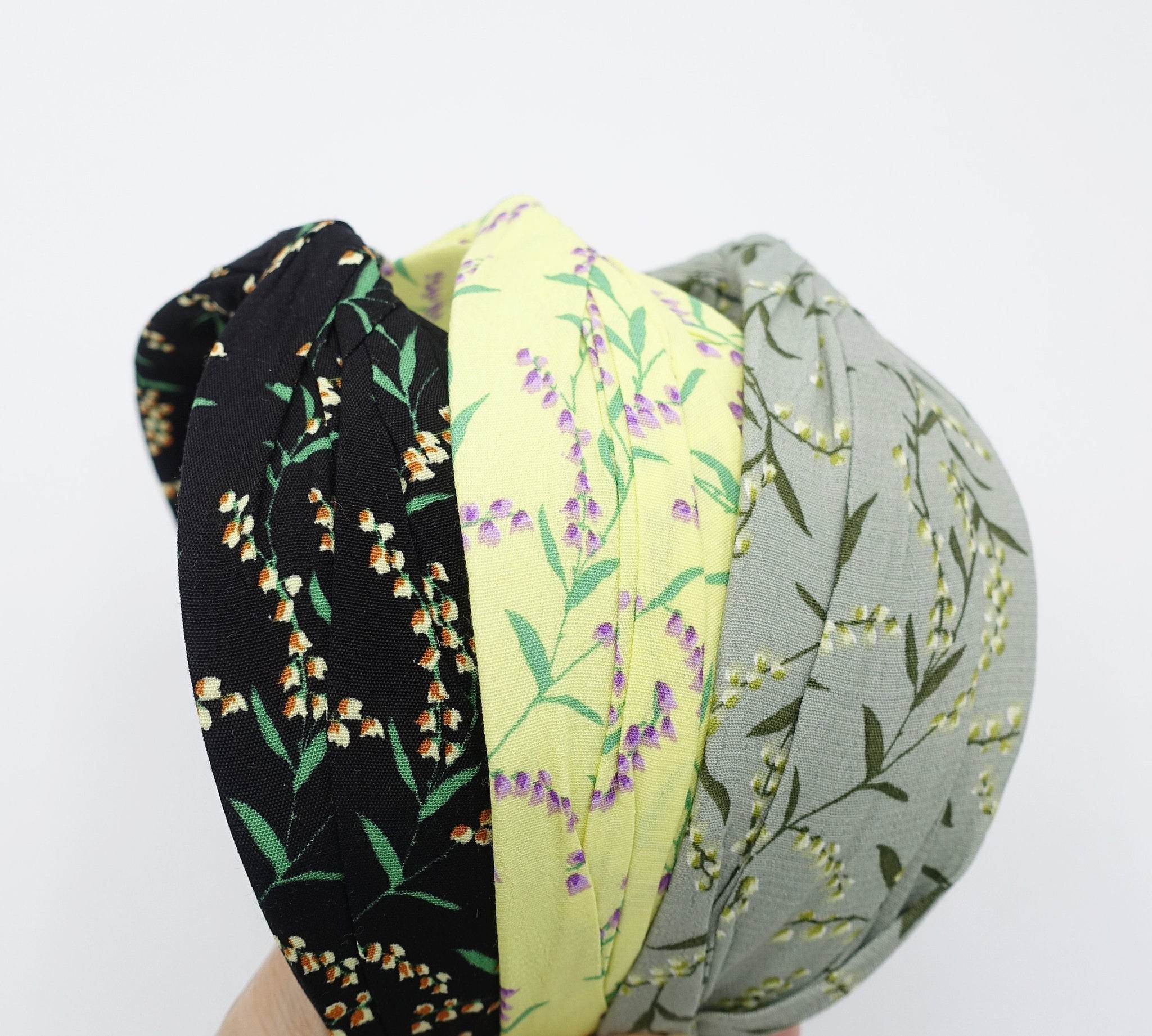VeryShine floral headband twist hairband plant print hair accessory for women