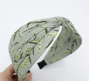 VeryShine floral headband twist hairband plant print hair accessory for women