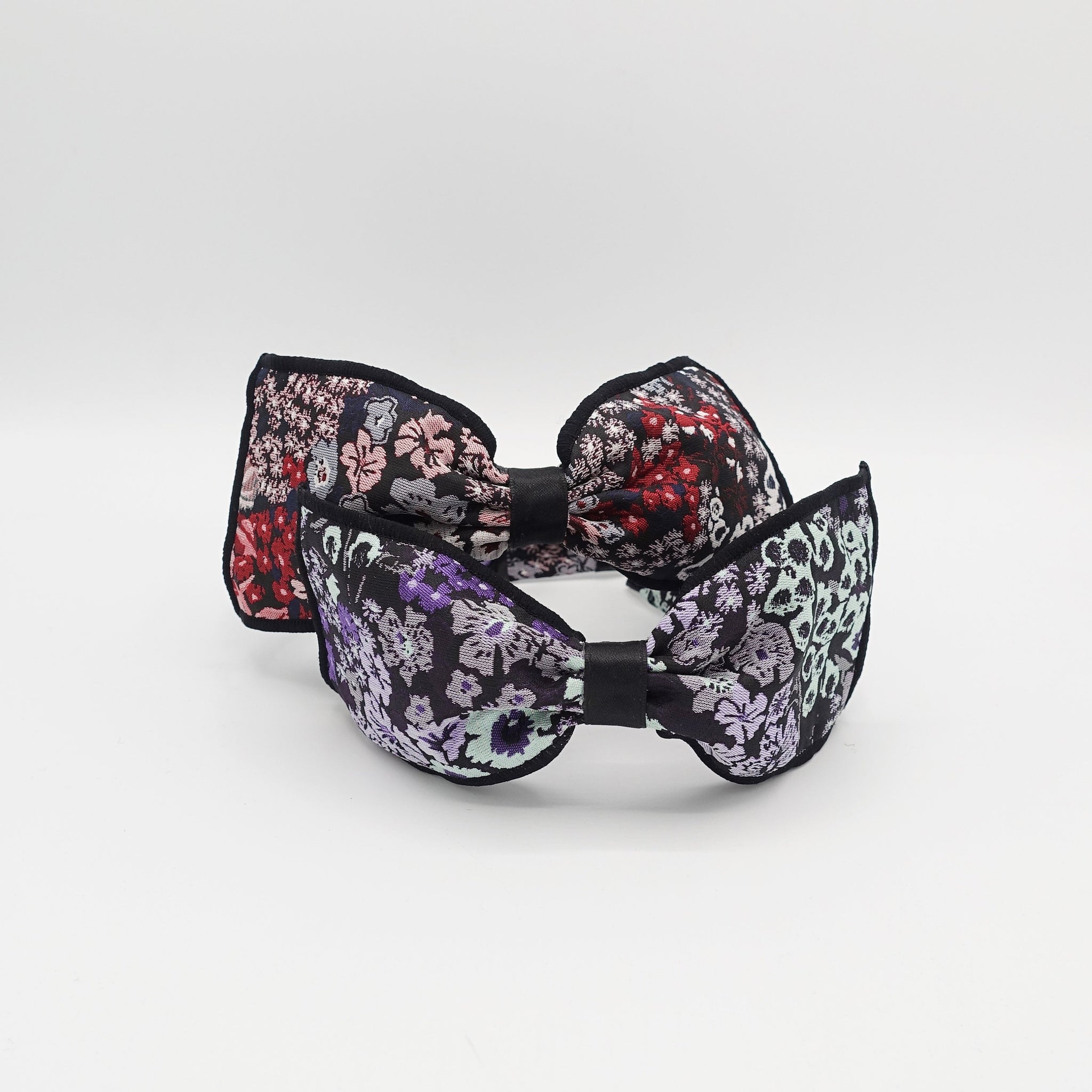 VeryShine floral jacquard bow headband flower hairband for women