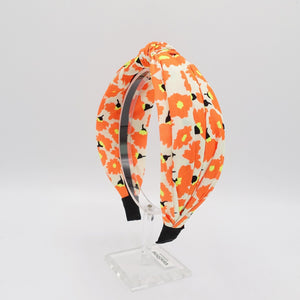 VeryShine flower petal print top knot headband neon color hairband fashion hair accessory for women