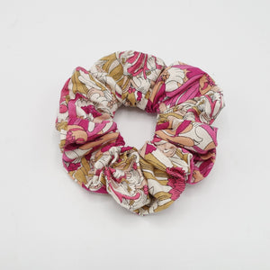VeryShine flower print cotton scrunchies pretty hair elastic scrunchy