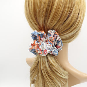 VeryShine flower print cotton scrunchies pretty hair elastic scrunchy