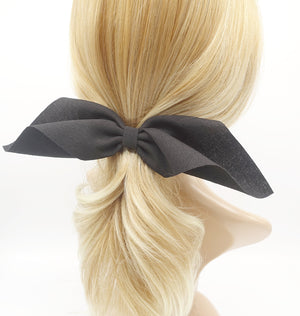 VeryShine folding and pleated hair bow  horizontal style hair accessory for women