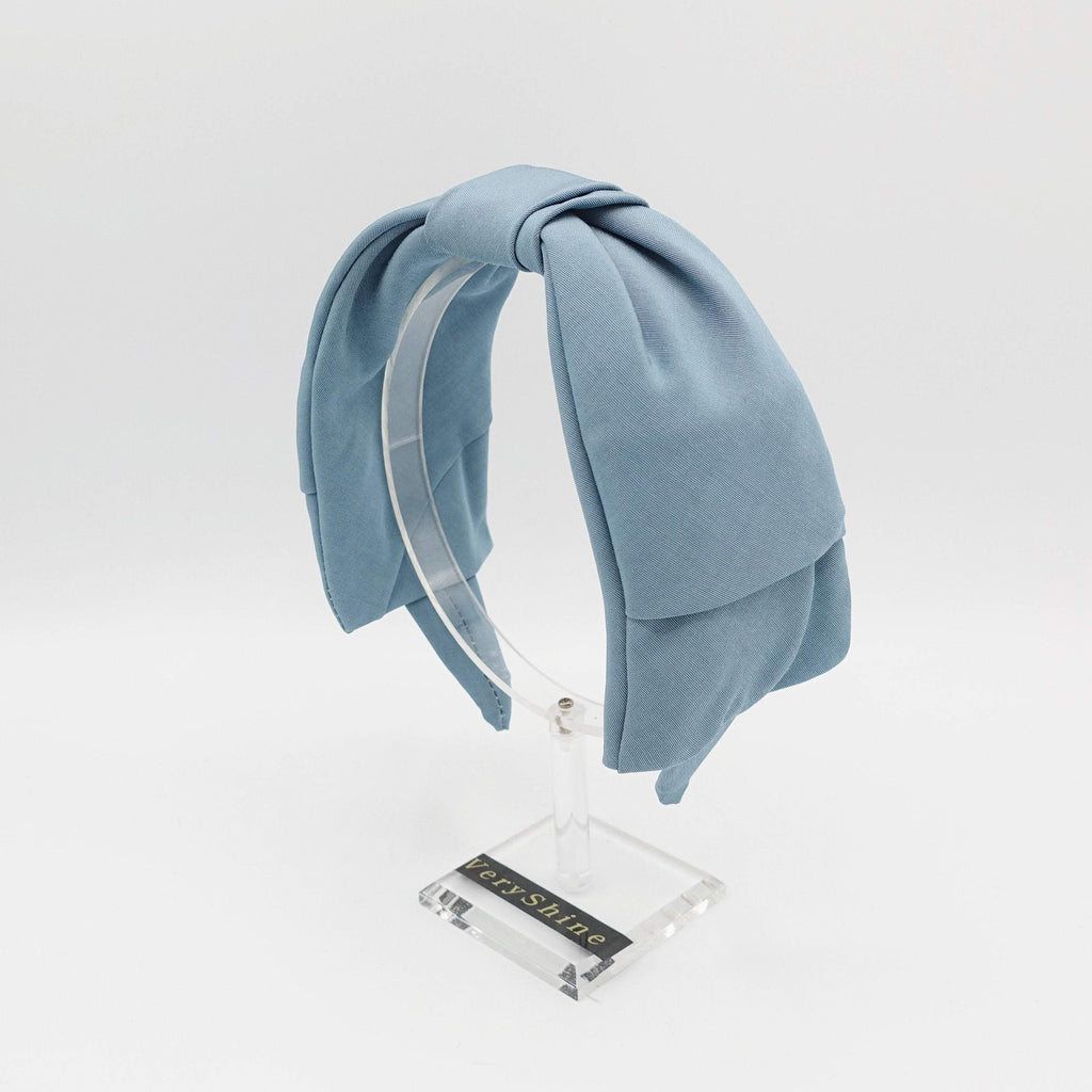 VeryShine formal bow tie headband solid color hairband for women