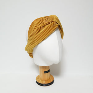 VeryShine front twist pleated fabric cross headband women accessory