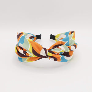 VeryShine geometric color print cross headband stylish hair accessory for women