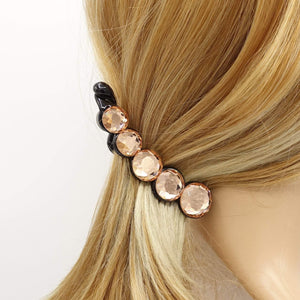VeryShine glass rhinestone banana hair clip hair accessory for women