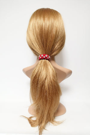 VeryShine glass rhinestone fabric wrapped ponytail clip women hair accessory