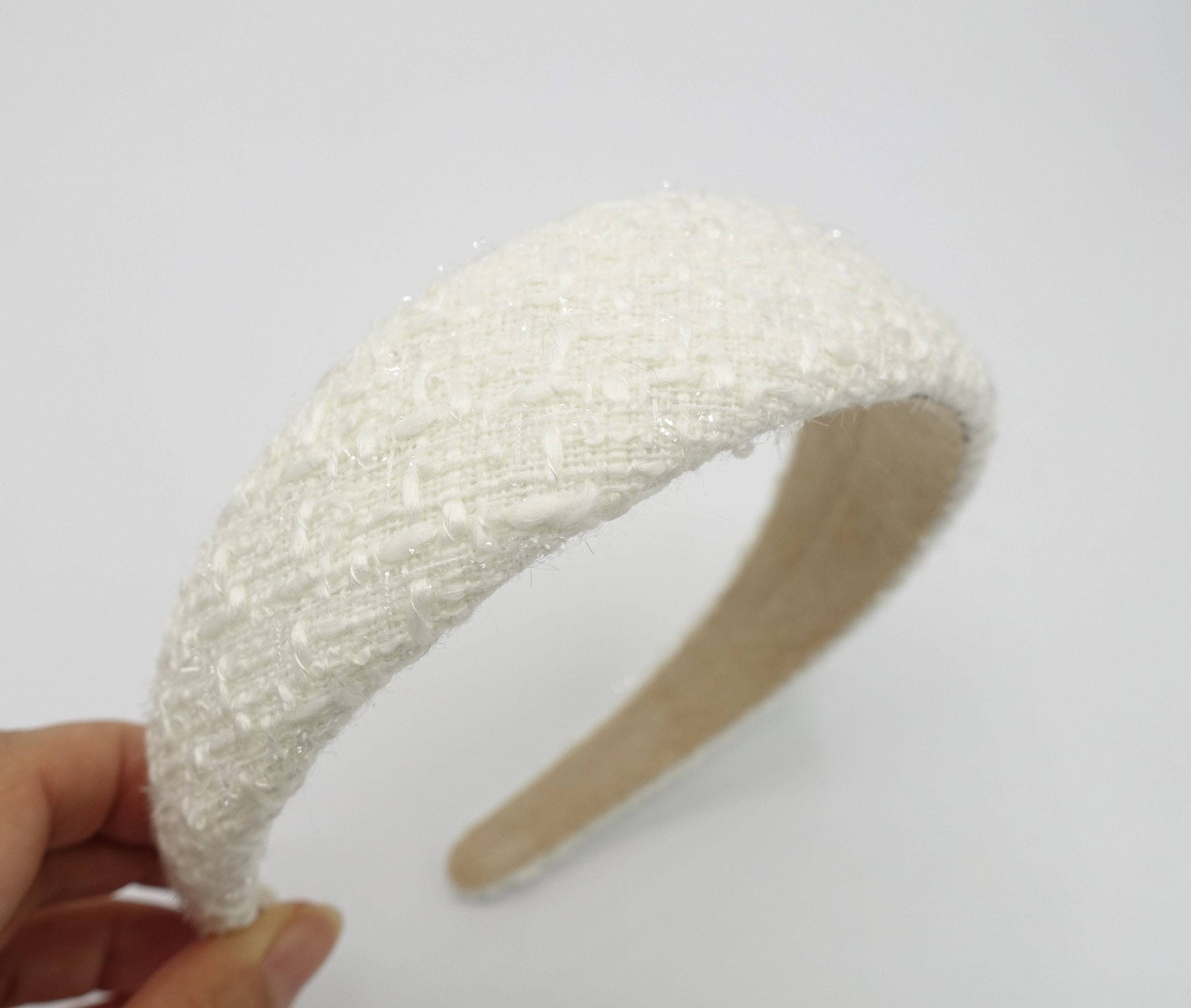 VeryShine glitter tweed headband padded hairband casual hair accessory for women