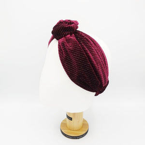 VeryShine glittering velvet circle knot hair turban headband stylish Fall Winter hairband for women