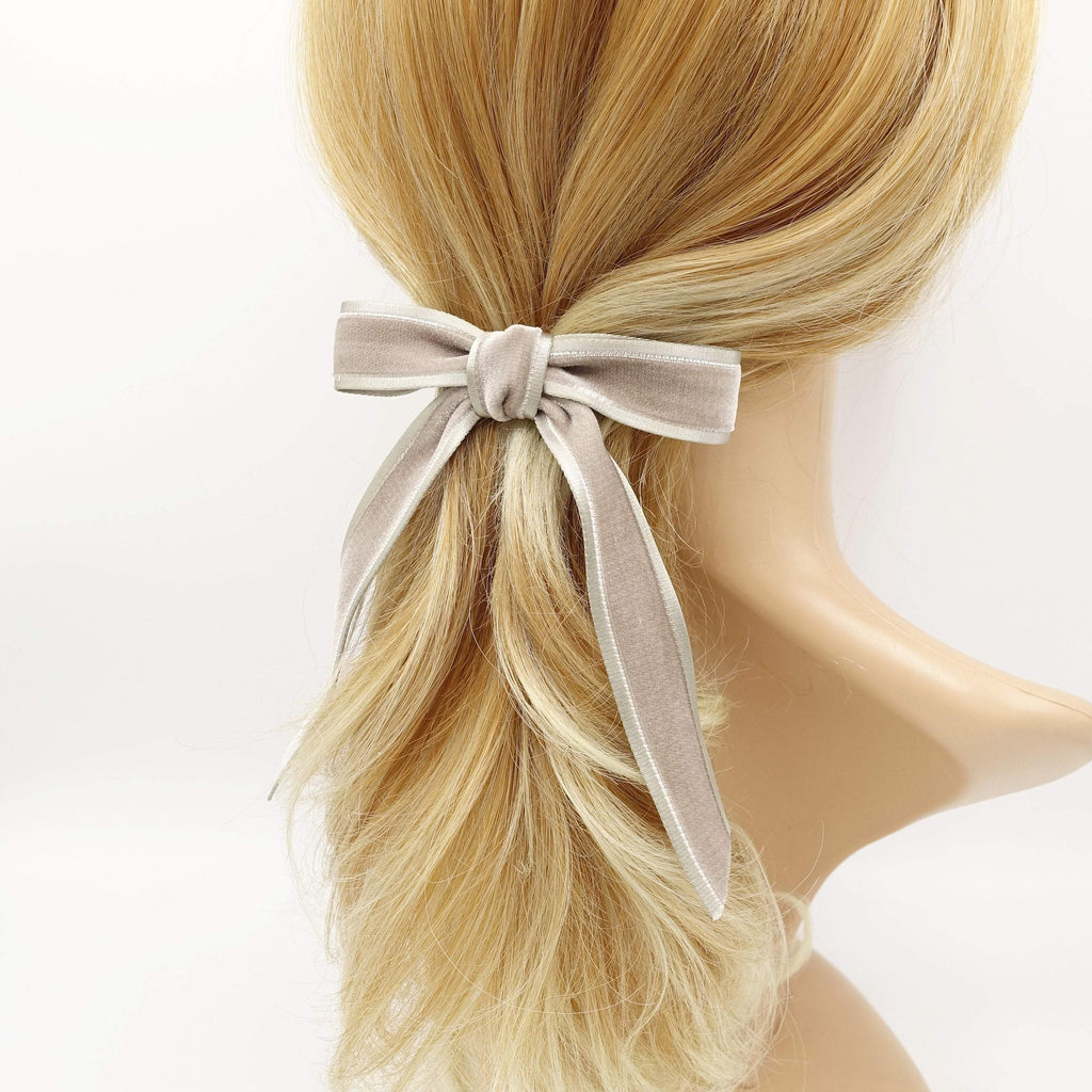 velvet hair bow 