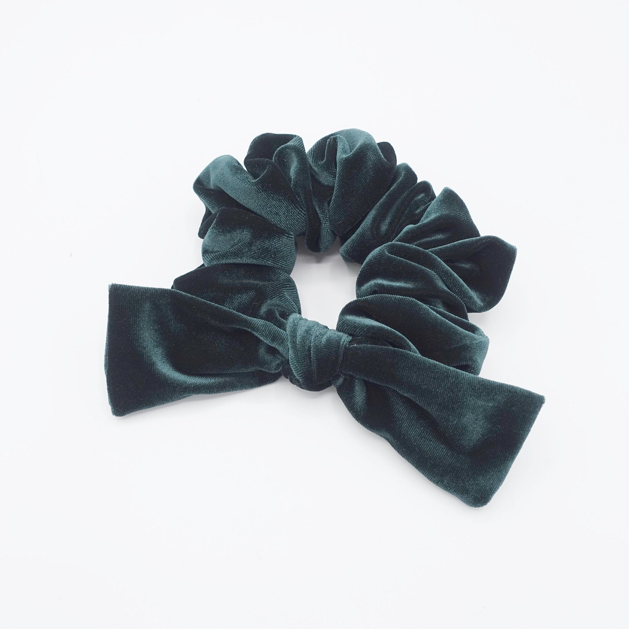 VeryShine Green thick velvet scrunchies colorful hair elastic scrunchie knot hair accessory for women