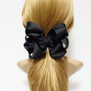 VeryShine Hair Accessories Black grosgrain 10 wing hair bow barrette flower bow hair accessory for women