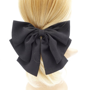 VeryShine Hair Accessories Black triple wing hair bow