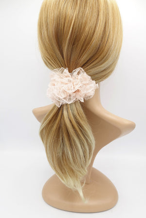 VeryShine Hair Accessories floral lace scrunchies medium hair ties hair accessory for women