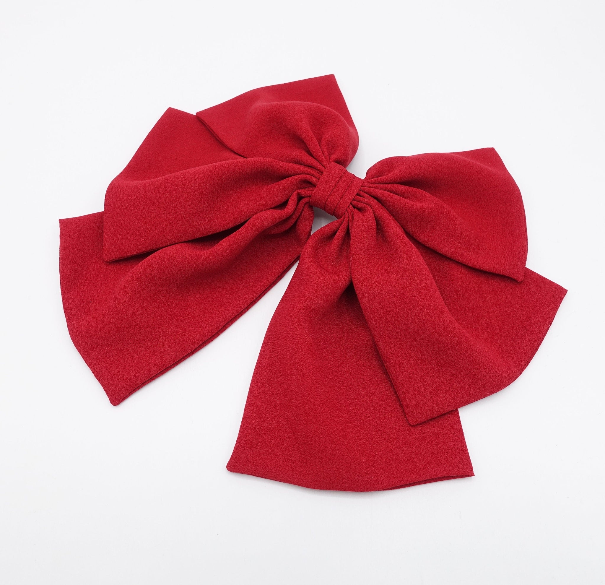 VeryShine Hair Accessories Red triple wing hair bow