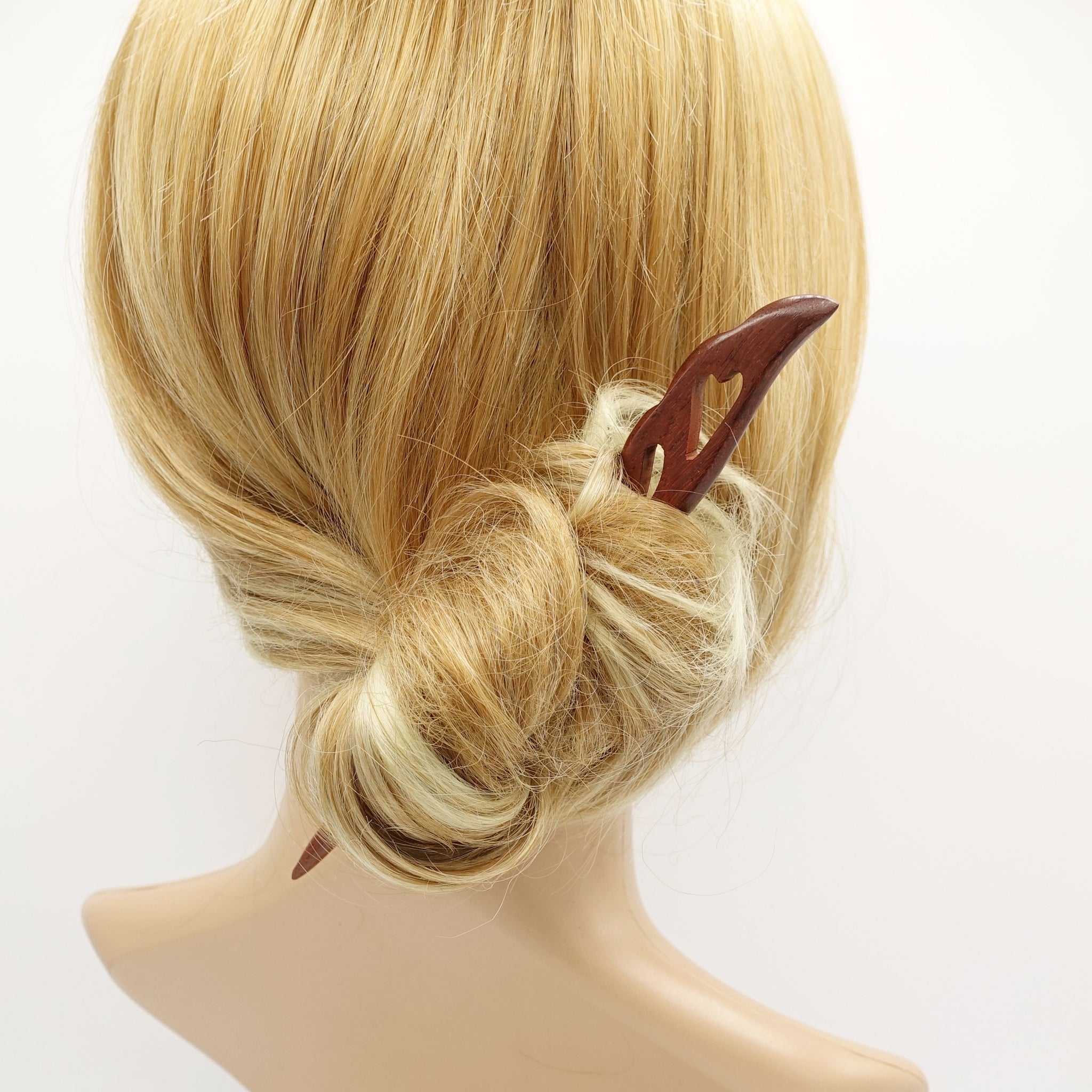 VeryShine Hair Stick/Fork Wing of angel wood carved motif hair stick