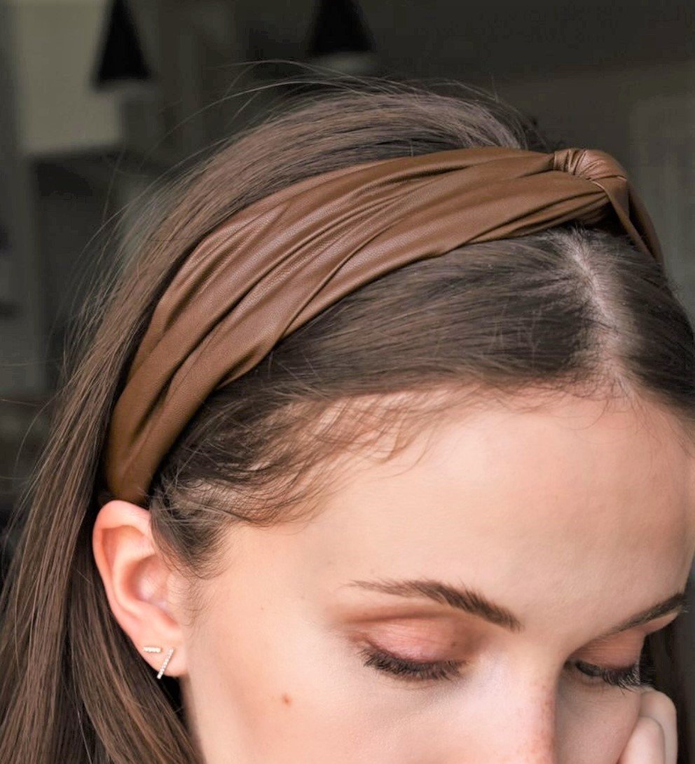 VeryShine hairband/headband basic leather elastic turban headband