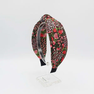 VeryShine hairband/headband Brown tiny floral headband colorful top knot hairband for women