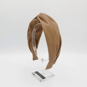 VeryShine hairband/headband Camel leather cross headband stylish headband for women
