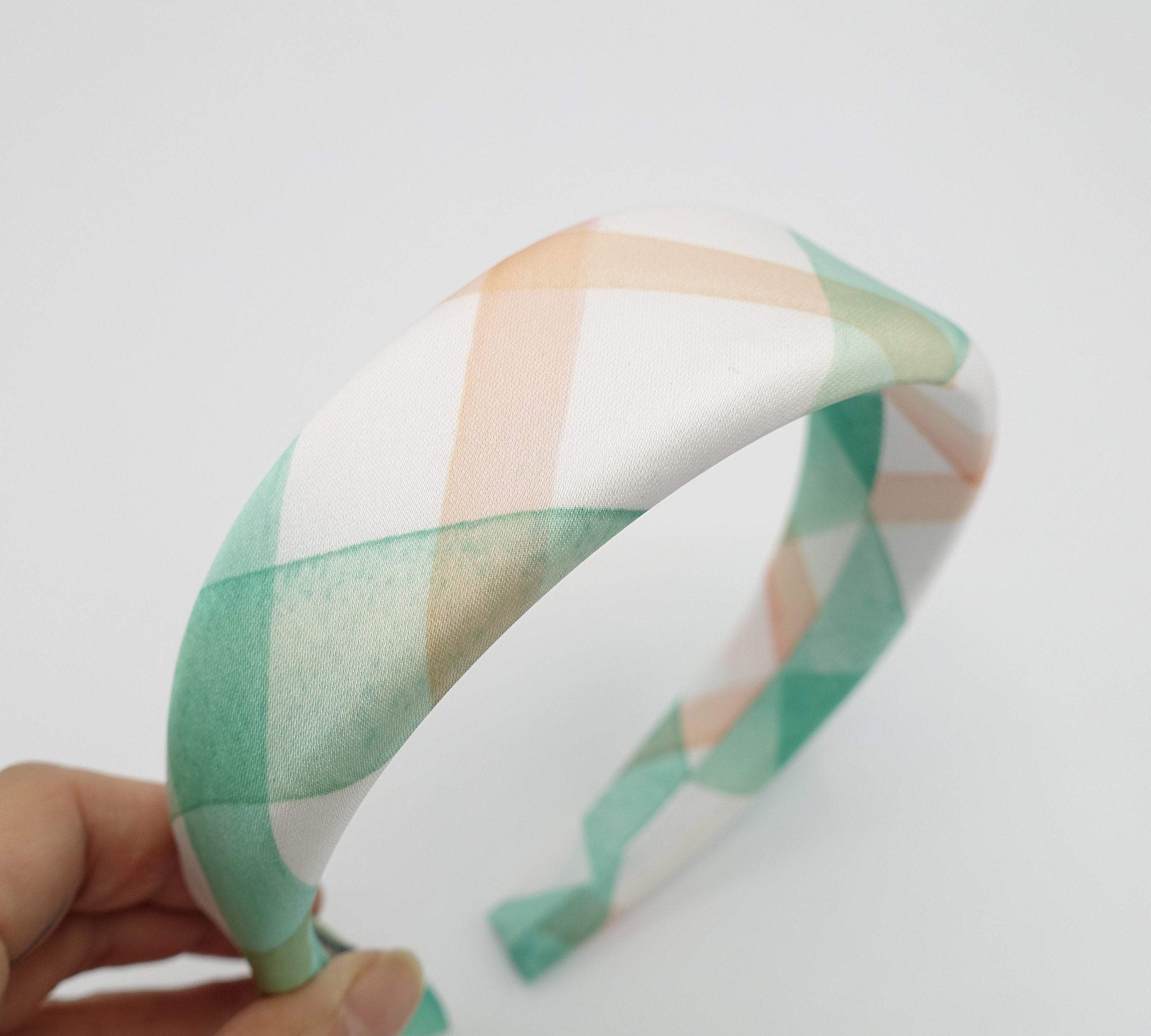 VeryShine hairband/headband colorful check headband padded Spring Summer hairband for women