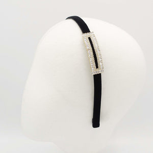 VeryShine hairband/headband cubic zircornia plate embellished velvet headband simple bling hairband luxury women hair accessory
