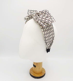 VeryShine hairband/headband elliptical print multi-layered bow knot headband Spring Simmer headband for women