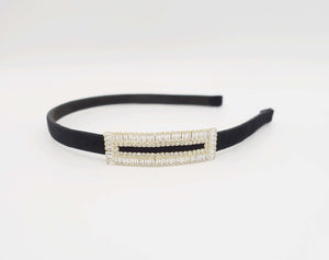 VeryShine hairband/headband gold cubic zircornia plate embellished velvet headband simple bling hairband luxury women hair accessory