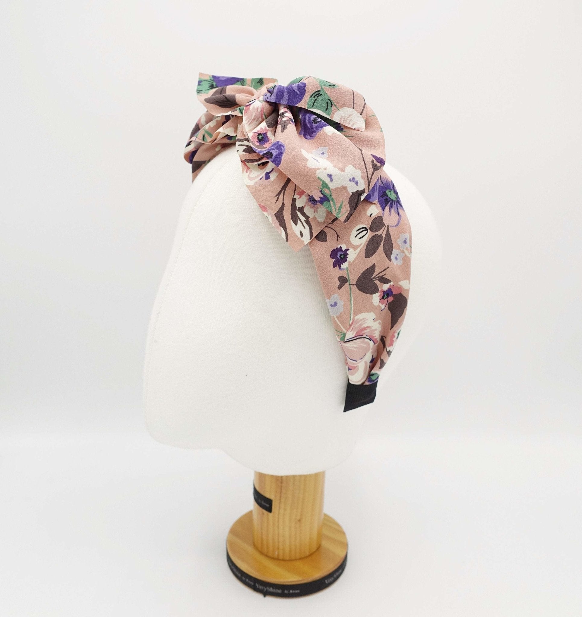 VeryShine hairband/headband maximum floral triple bow knot headband voluminous top bow hairband for women