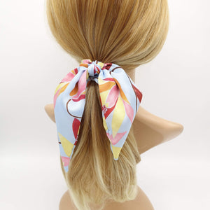 VeryShine hairband/headband satin print bow knot scrunchies floral check hair elastic scrunchy for women