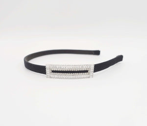 VeryShine hairband/headband silver cubic zircornia plate embellished velvet headband simple bling hairband luxury women hair accessory