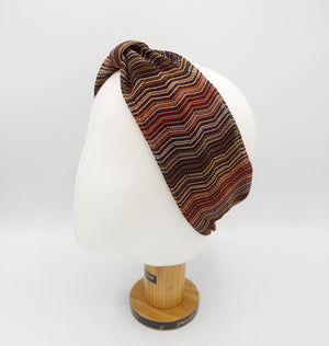 VeryShine hairband/headband Zigzag knit turban headband