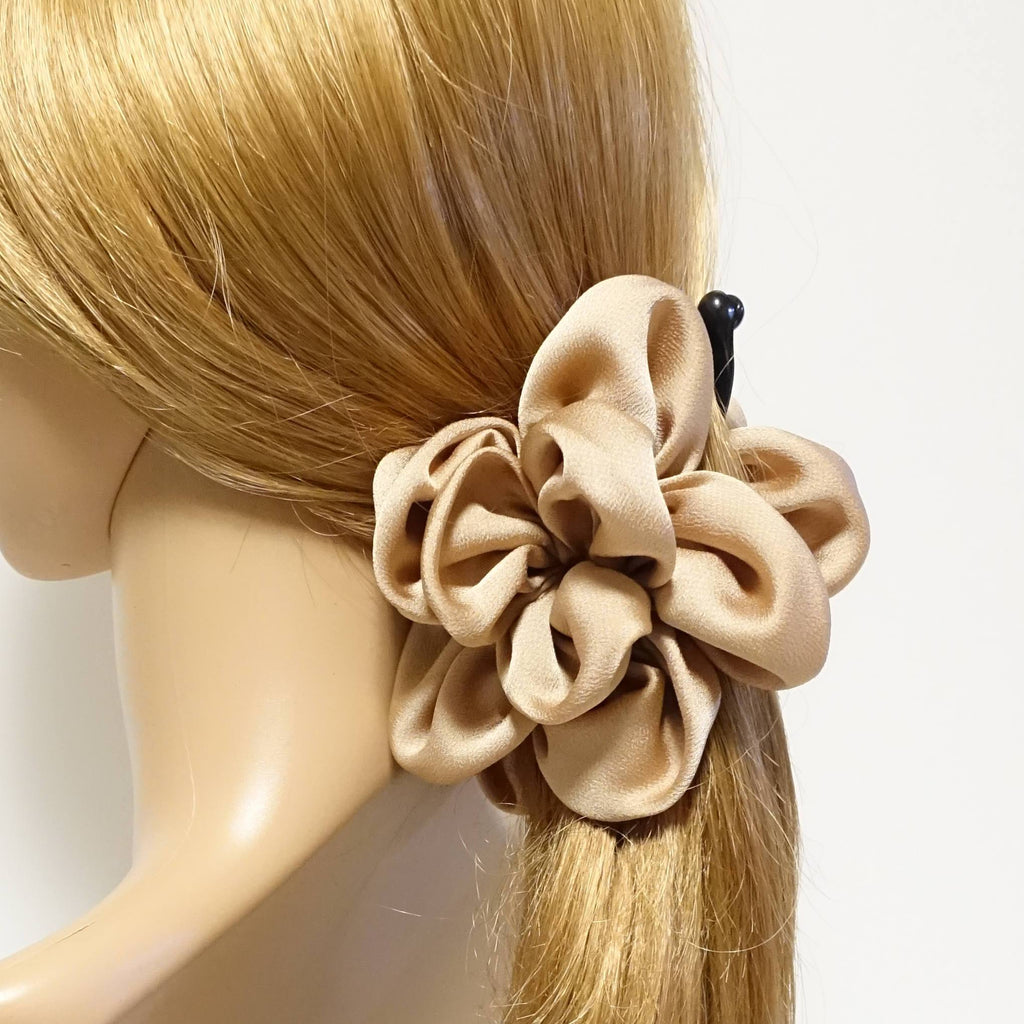 VeryShine Handmade flower hair clip 8 Petal Flower Hair Clip Decorated Banana clip Hair Accessory For Women