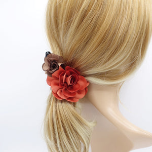 VeryShine Handmade Two Flower Banana Hair Clip Decorated Flower Hair Clip Women Hair Accessories