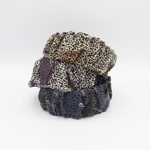 VeryShine Headband animal print headband ruched leopard hairband stylish hair accessory