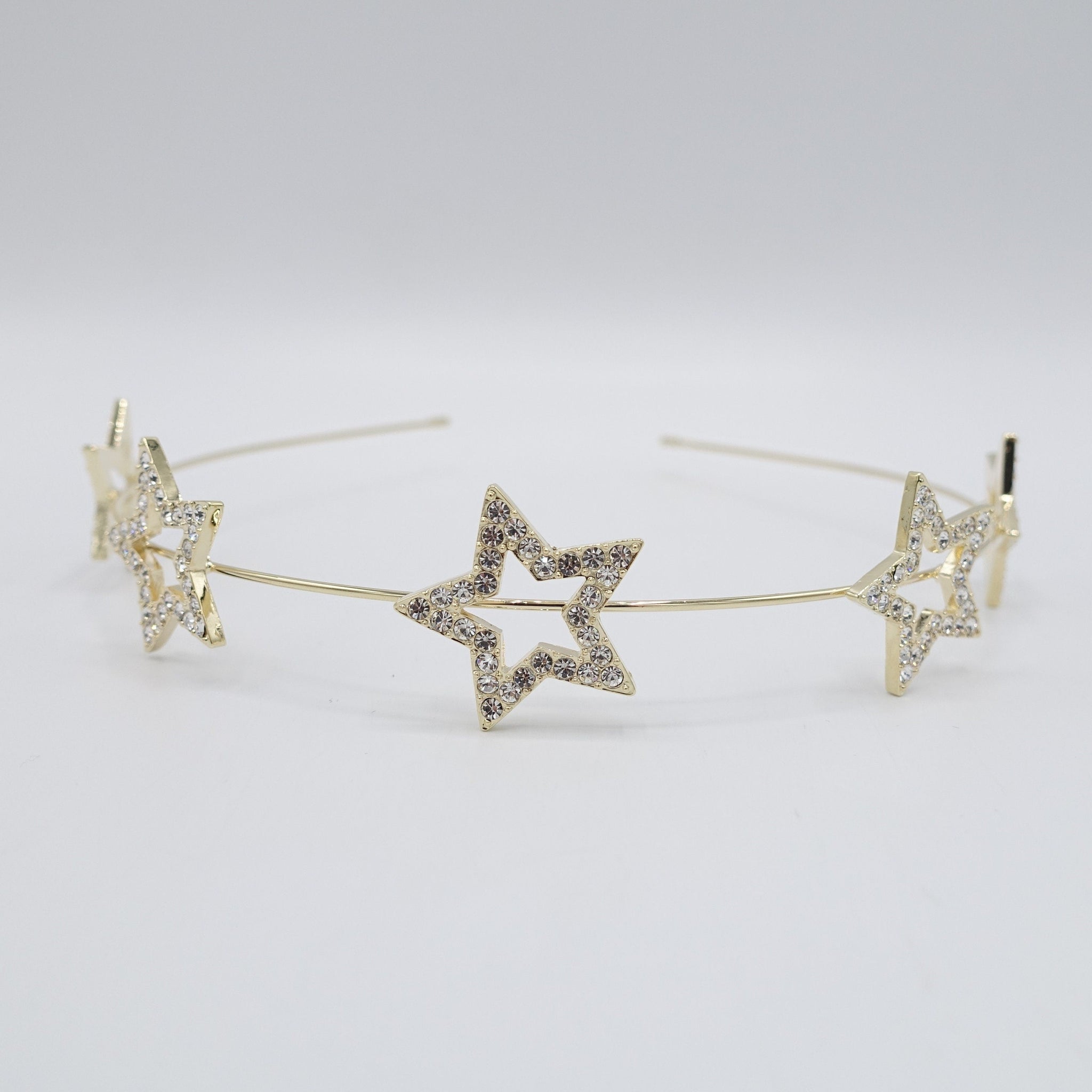VeryShine Headband Big gold star headband rhinestone embellished hairband for women